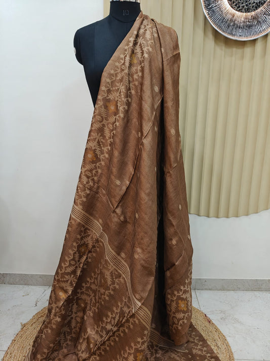 Pure Tasar Jamdani Saree