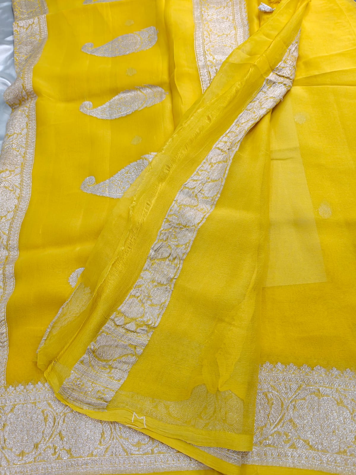 Pure Khaddi Chiffon Georgette Banarasi