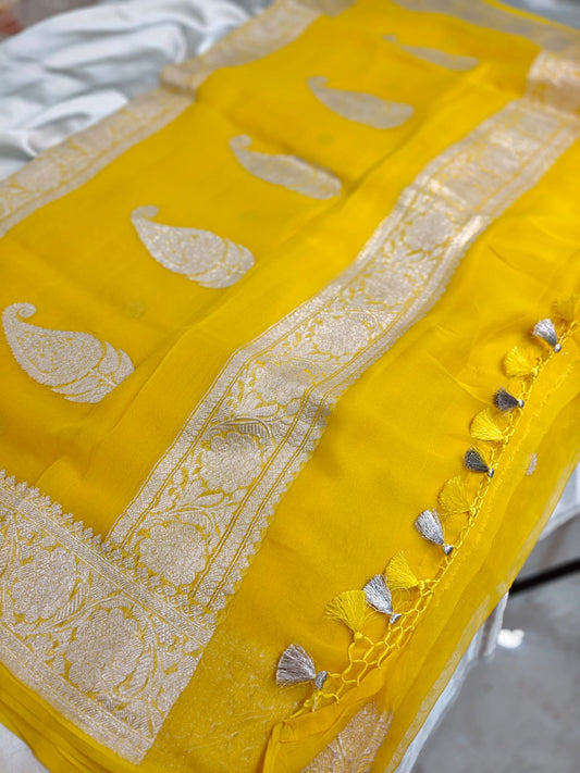 Pure Khaddi Chiffon Georgette Banarasi