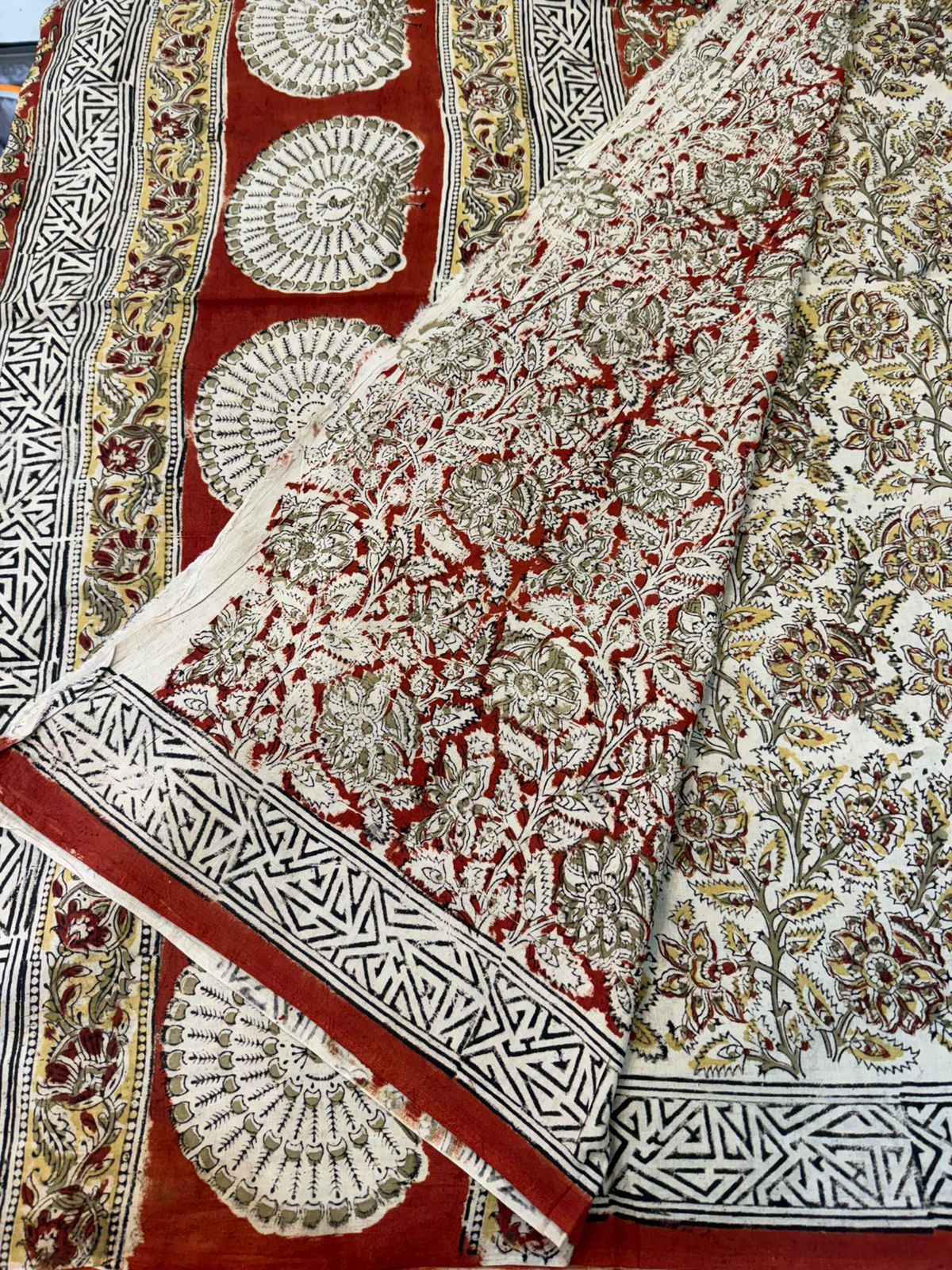 Kalamkari Pure Handloom Cotton Saree