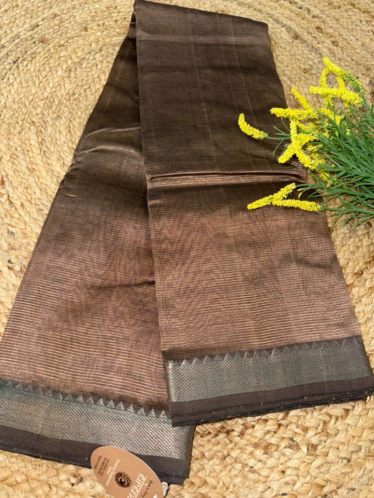 Coffee Brown Classic Mangalagiri Saree
