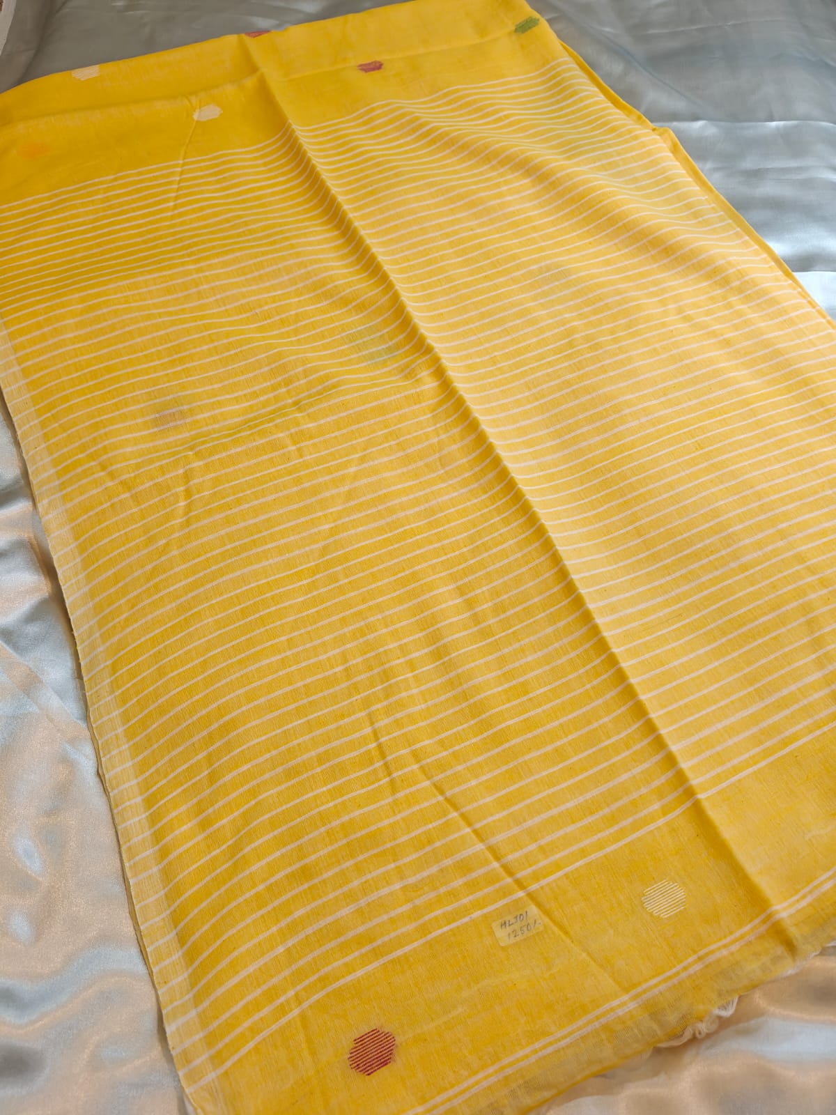 Yellow Whisper Mul Cotton Saree