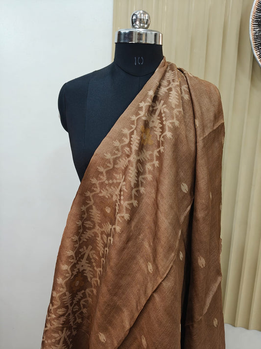 Pure Tasar Jamdani Saree