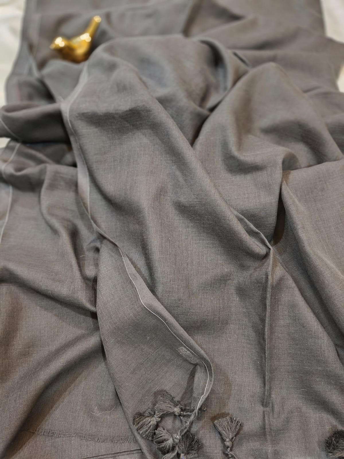 Black Plain Mul Cotton