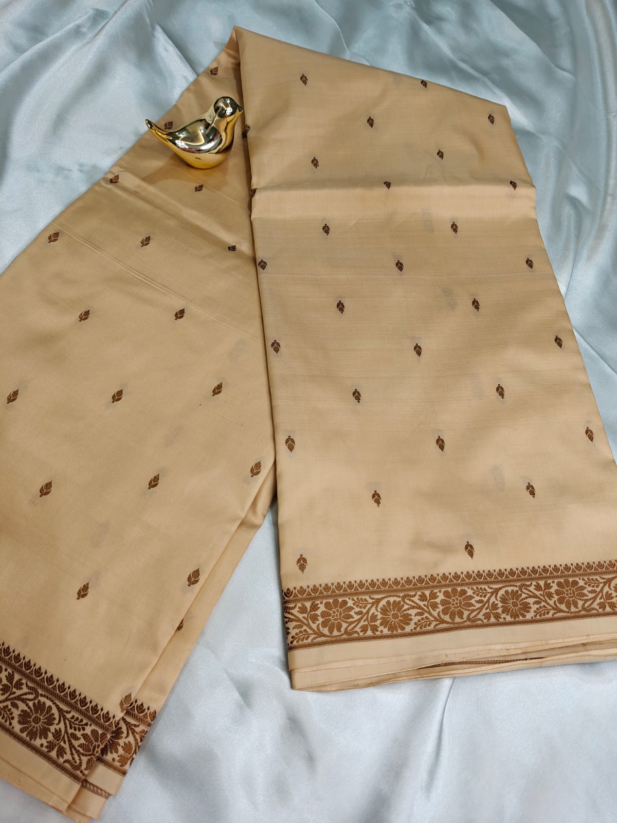 Sandalwood Pure Katan Banarasi Saree