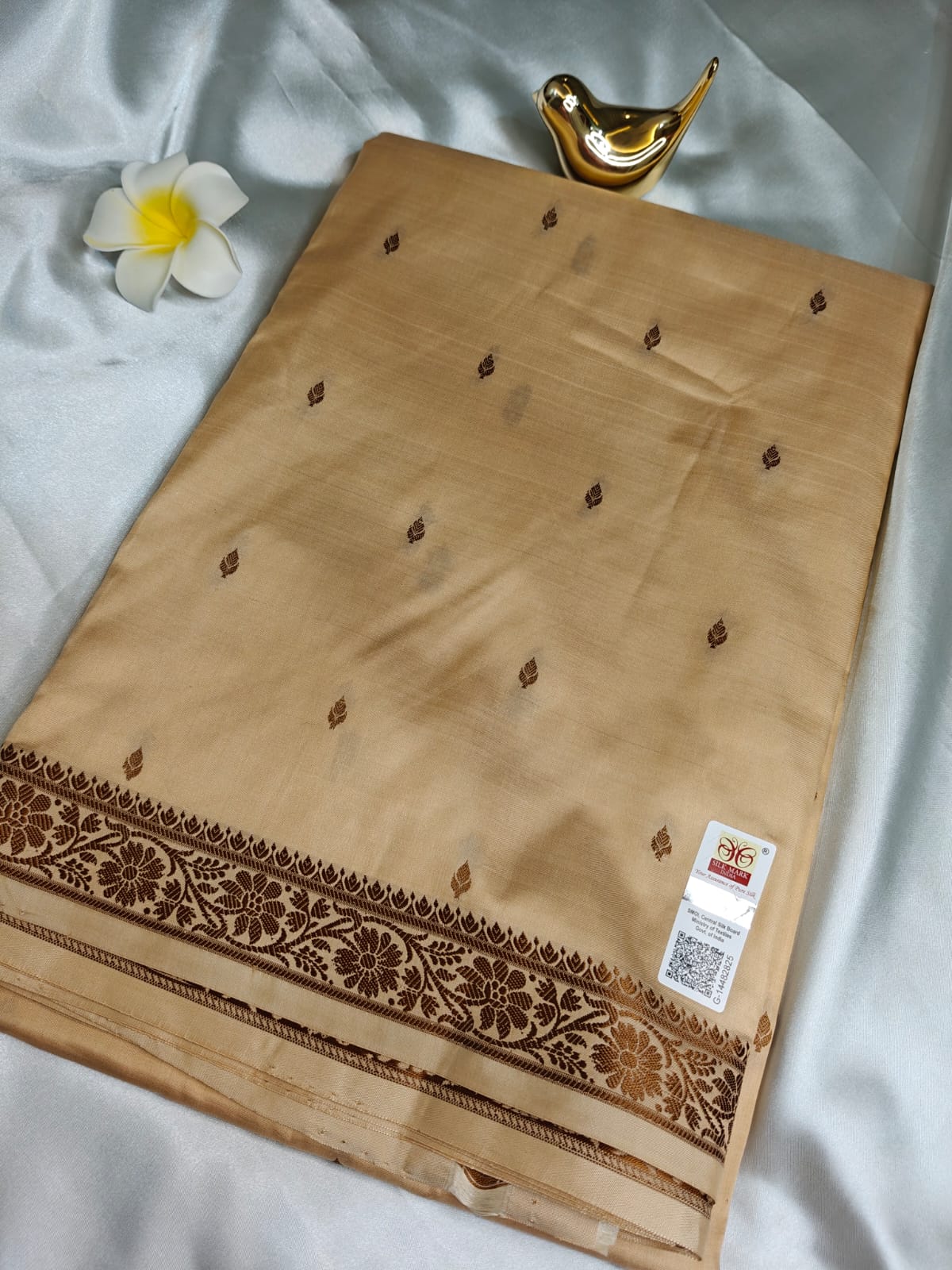Sandalwood Pure Katan Banarasi Saree