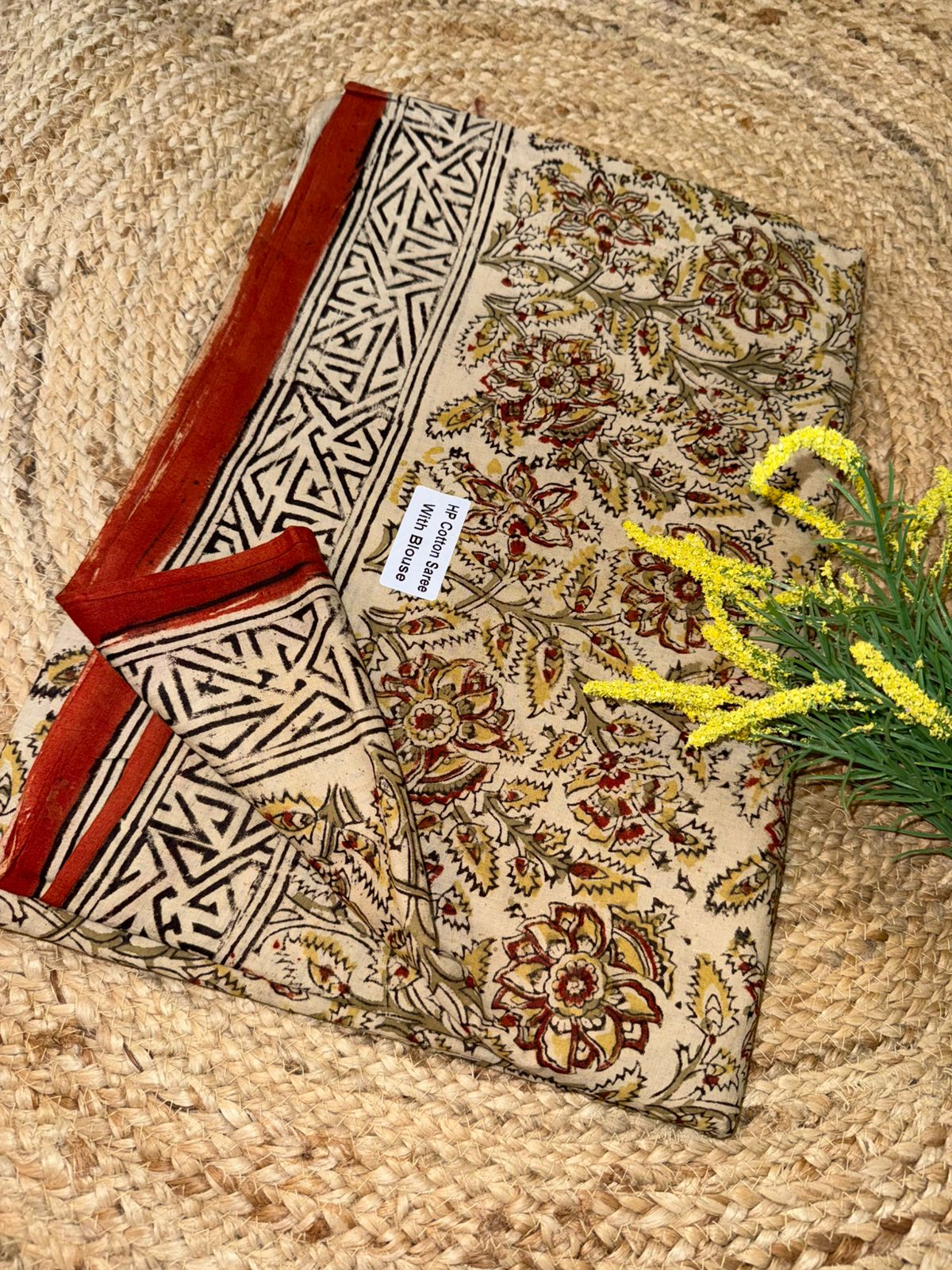 Kalamkari Pure Handloom Cotton Saree