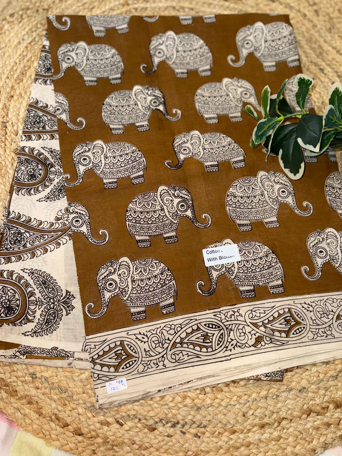 Kalamkari Pure Handloom Cotton Saree