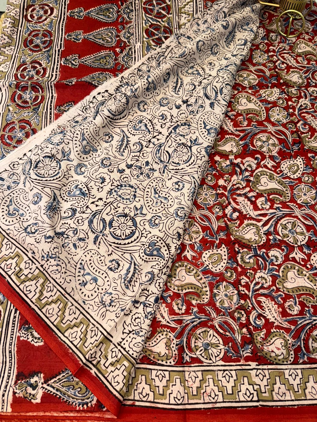 Kalamkari Pure Handloom Cotton Saree