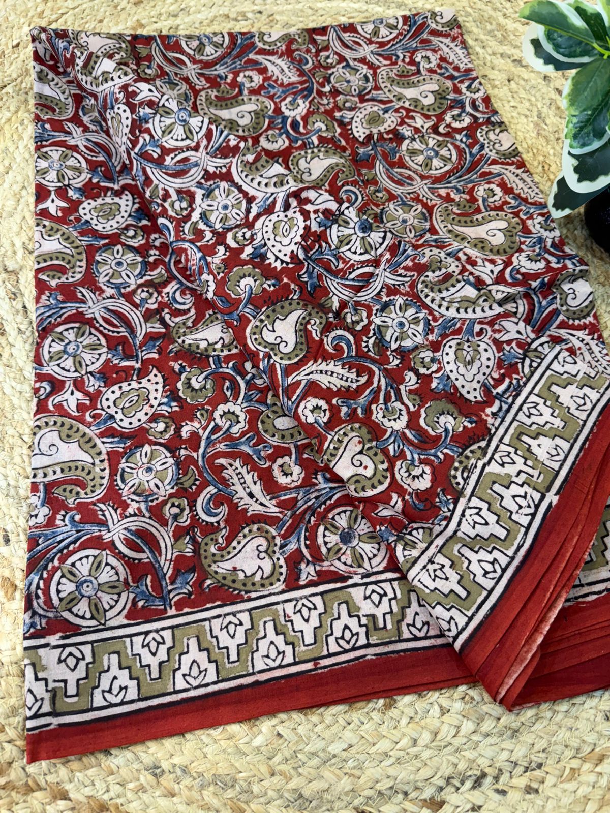 Kalamkari Pure Handloom Cotton Saree