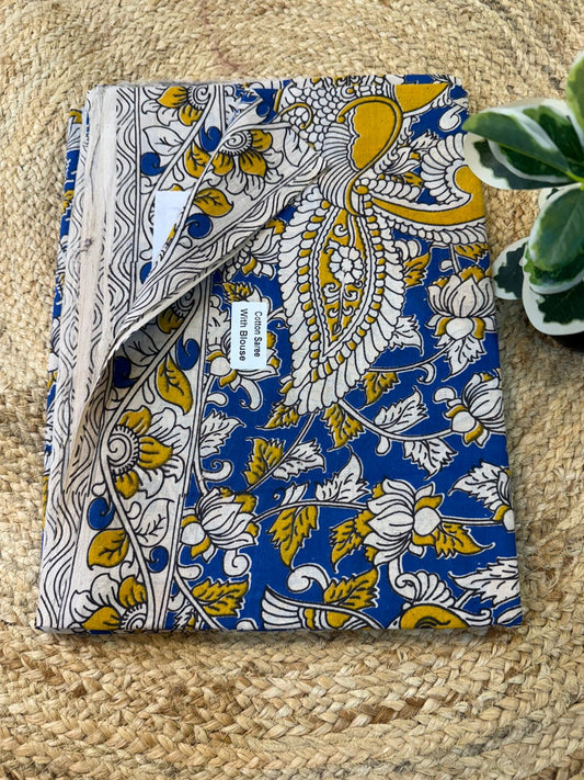 Kalamkari Pure Handloom Cotton Saree