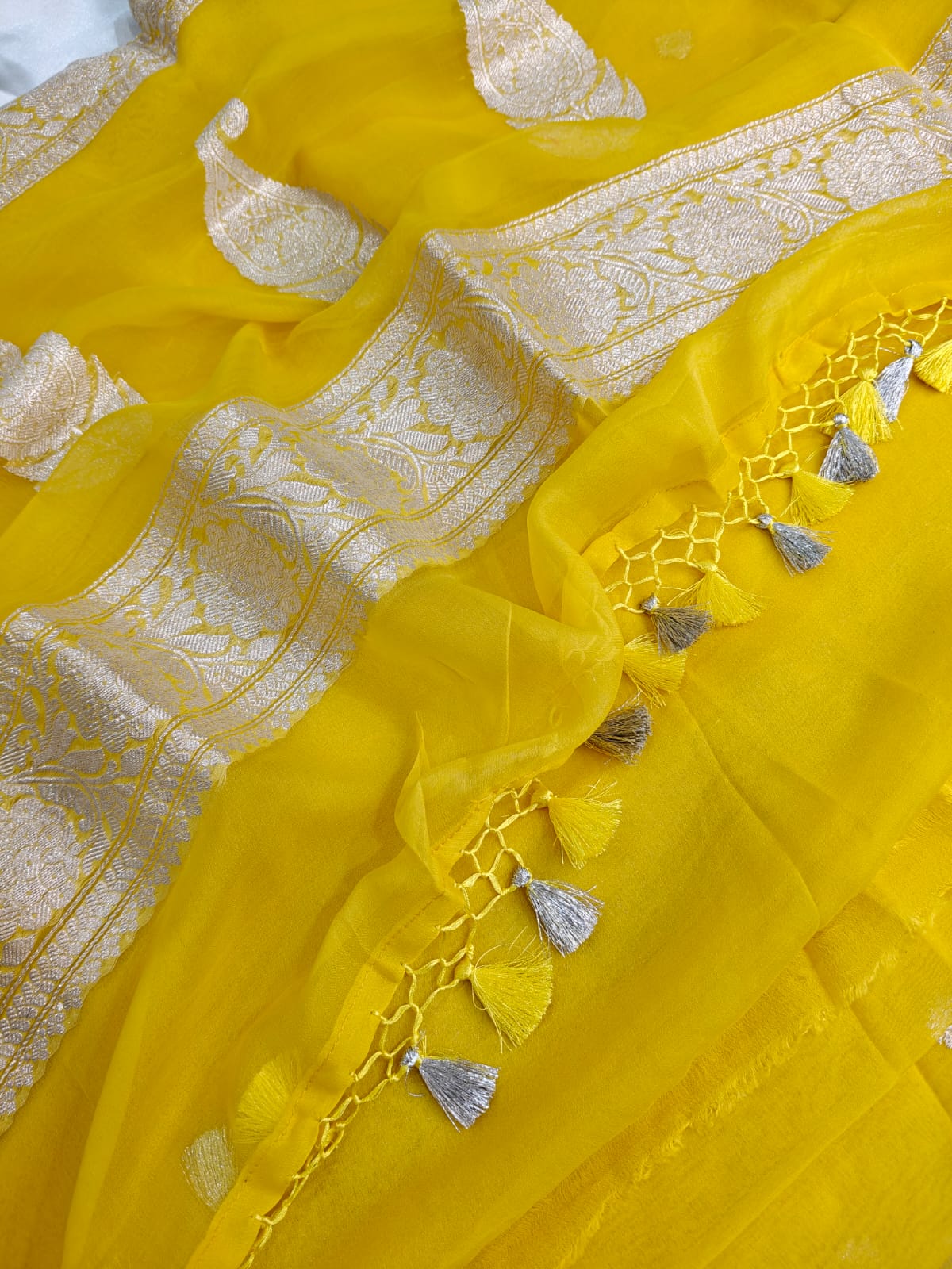 Pure Khaddi Chiffon Georgette Banarasi