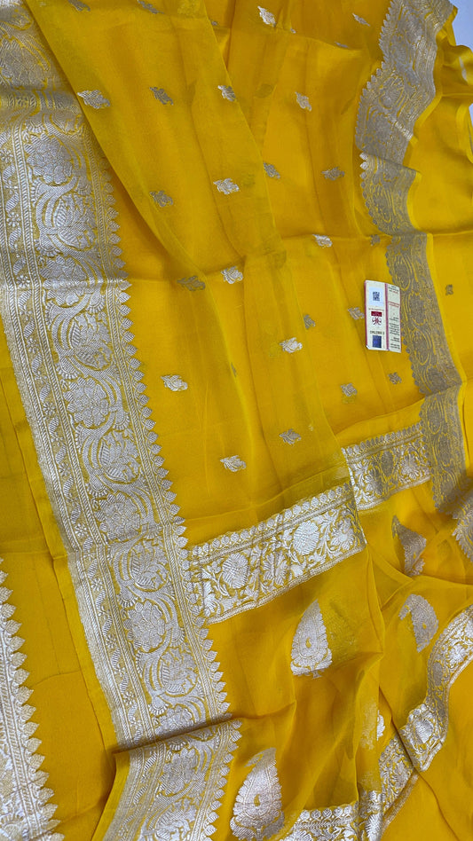 Pure Khaddi Chiffon Georgette Banarasi
