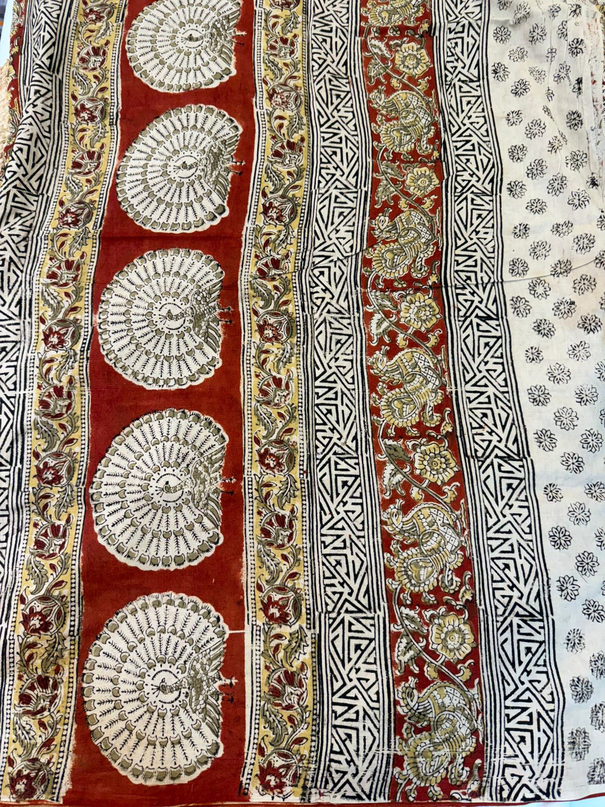 Kalamkari Pure Handloom Cotton Saree